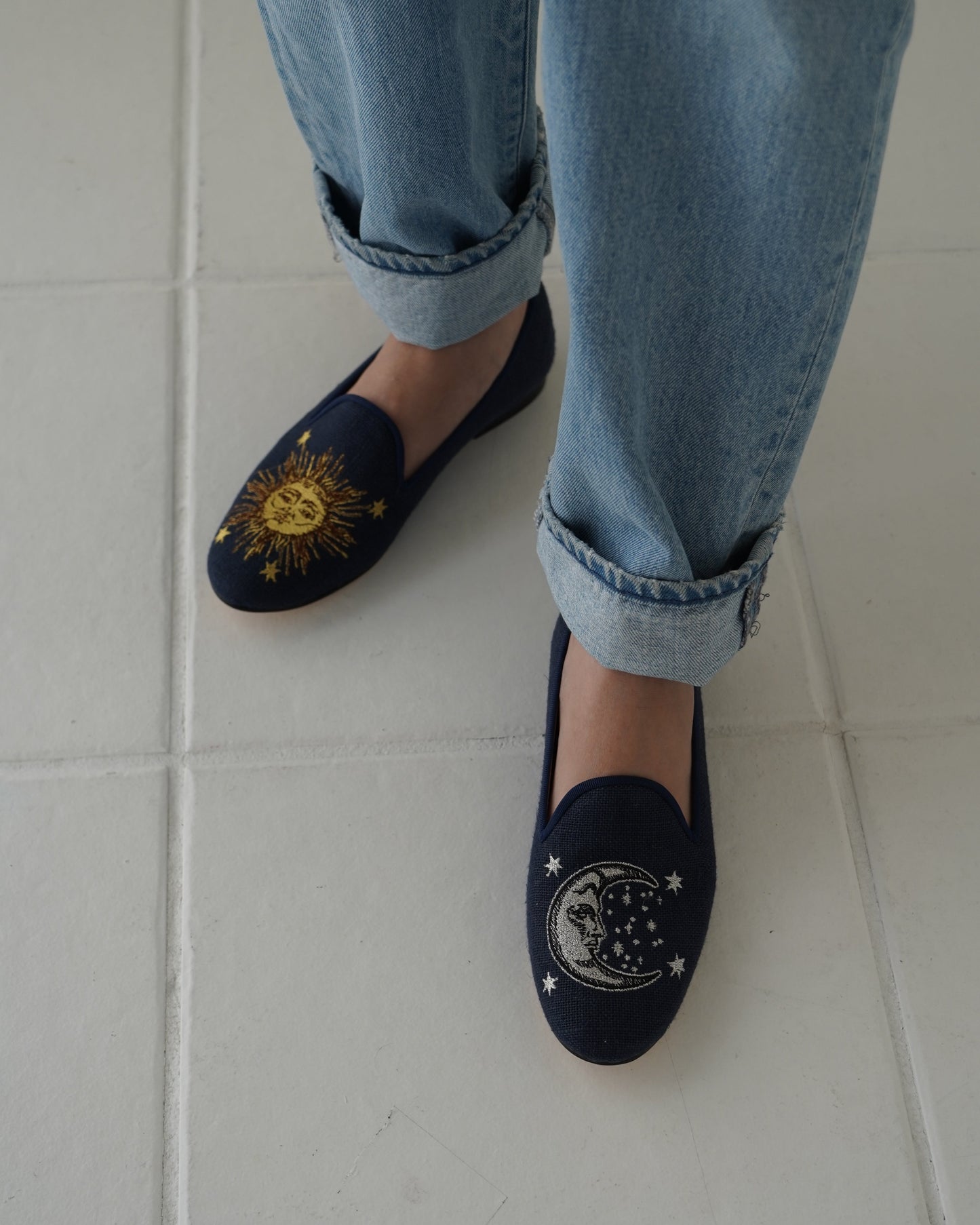 LOAFERS -GOLD SUN &SILVER MOON-