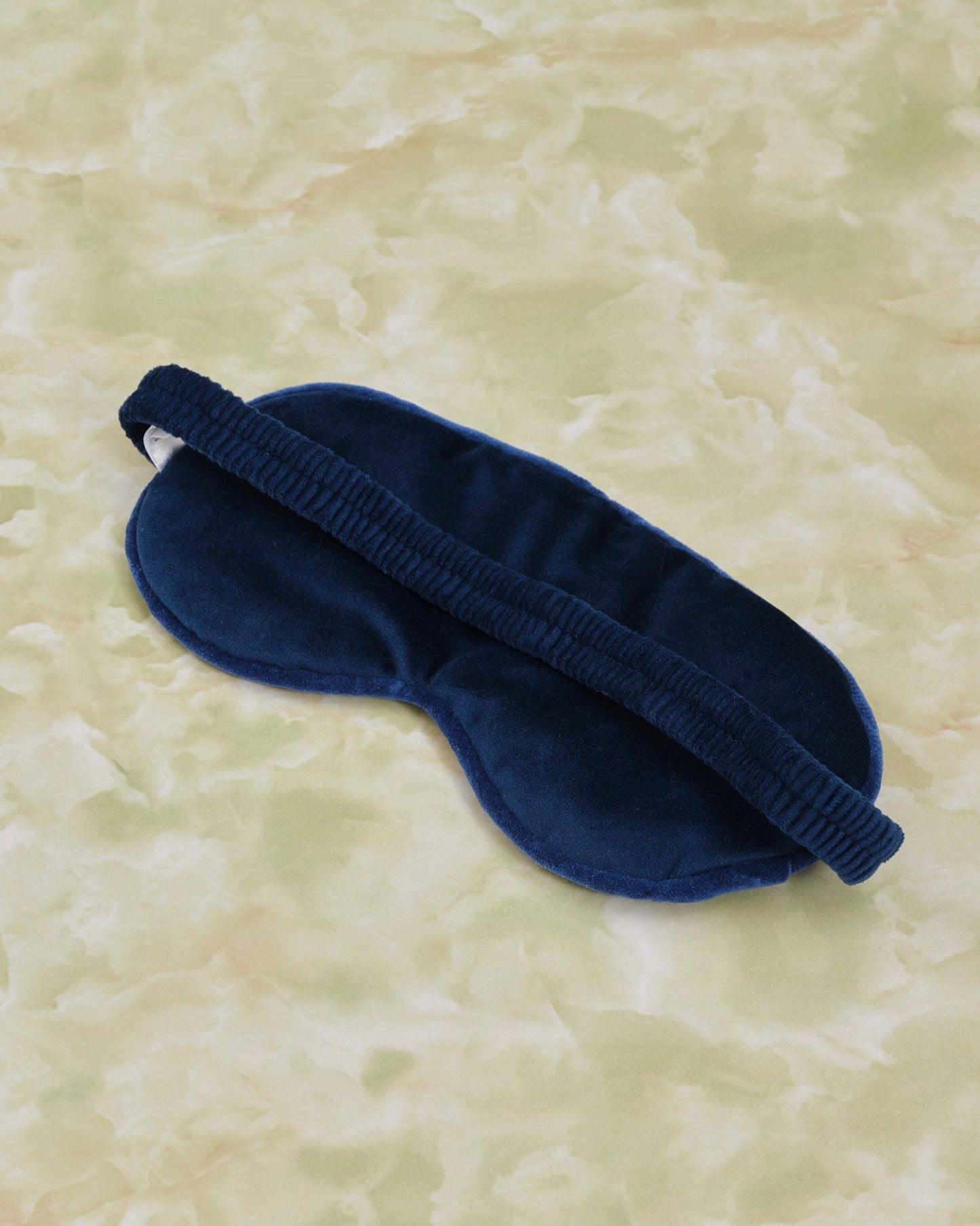 Orange Blossom Cobalt Velvet Eye Mask