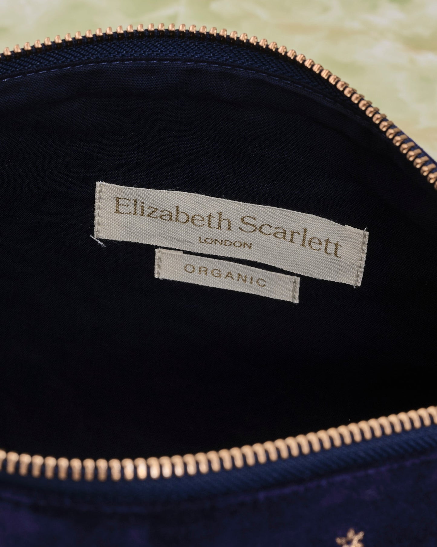 Capricorn Navy Velvet Everyday Pouch