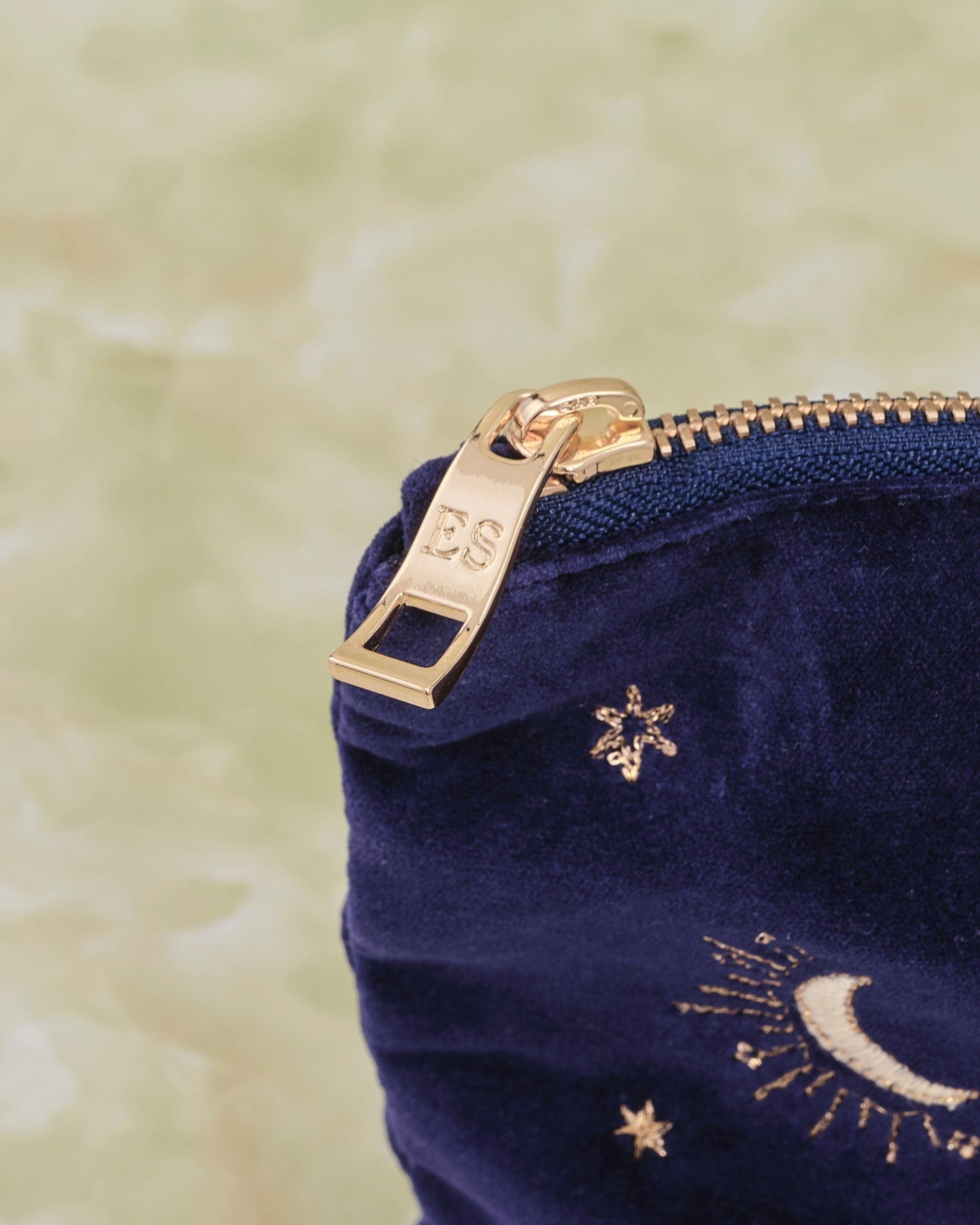 Virgo Navy Velvet Everyday Pouch