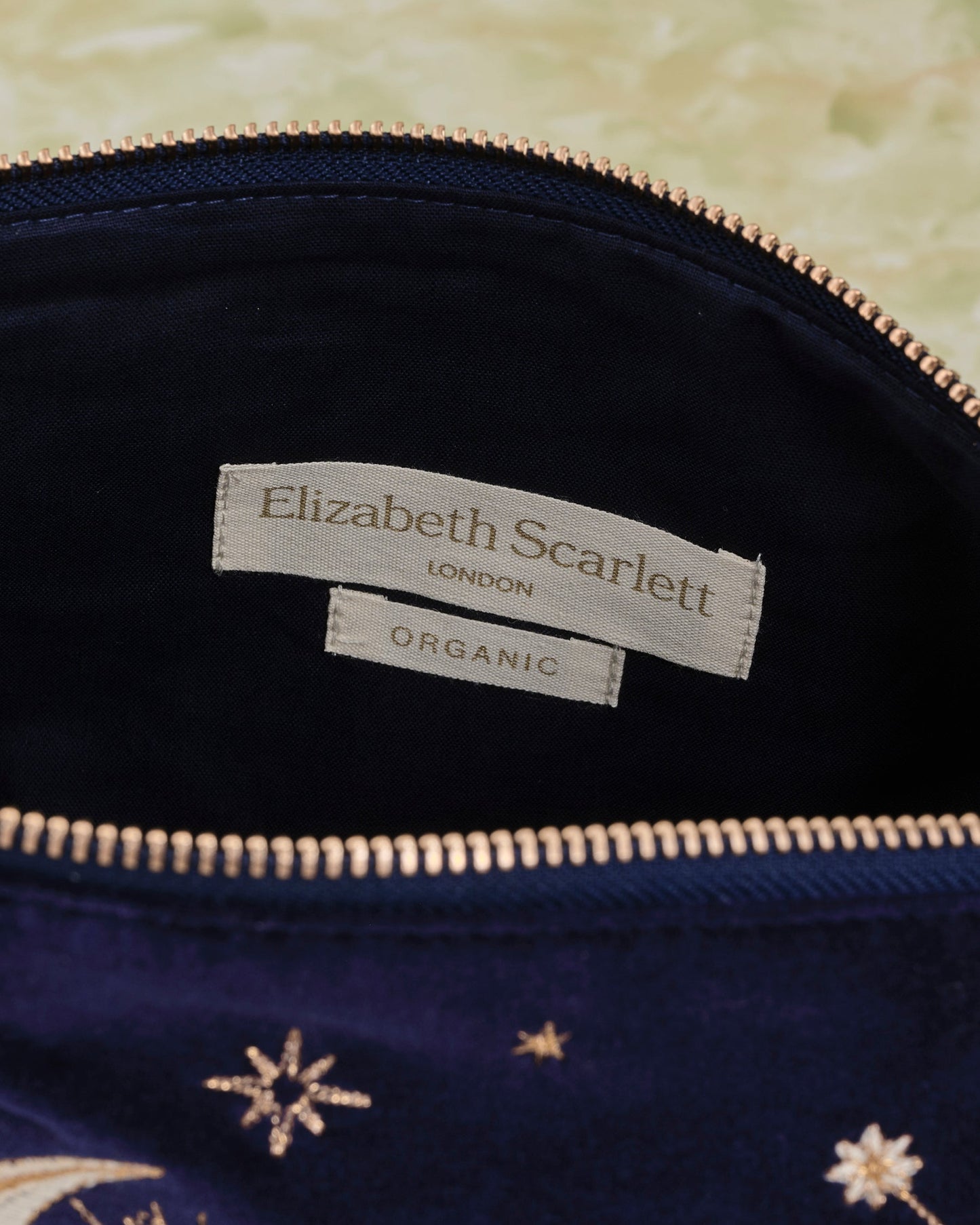 Virgo Navy Velvet Everyday Pouch