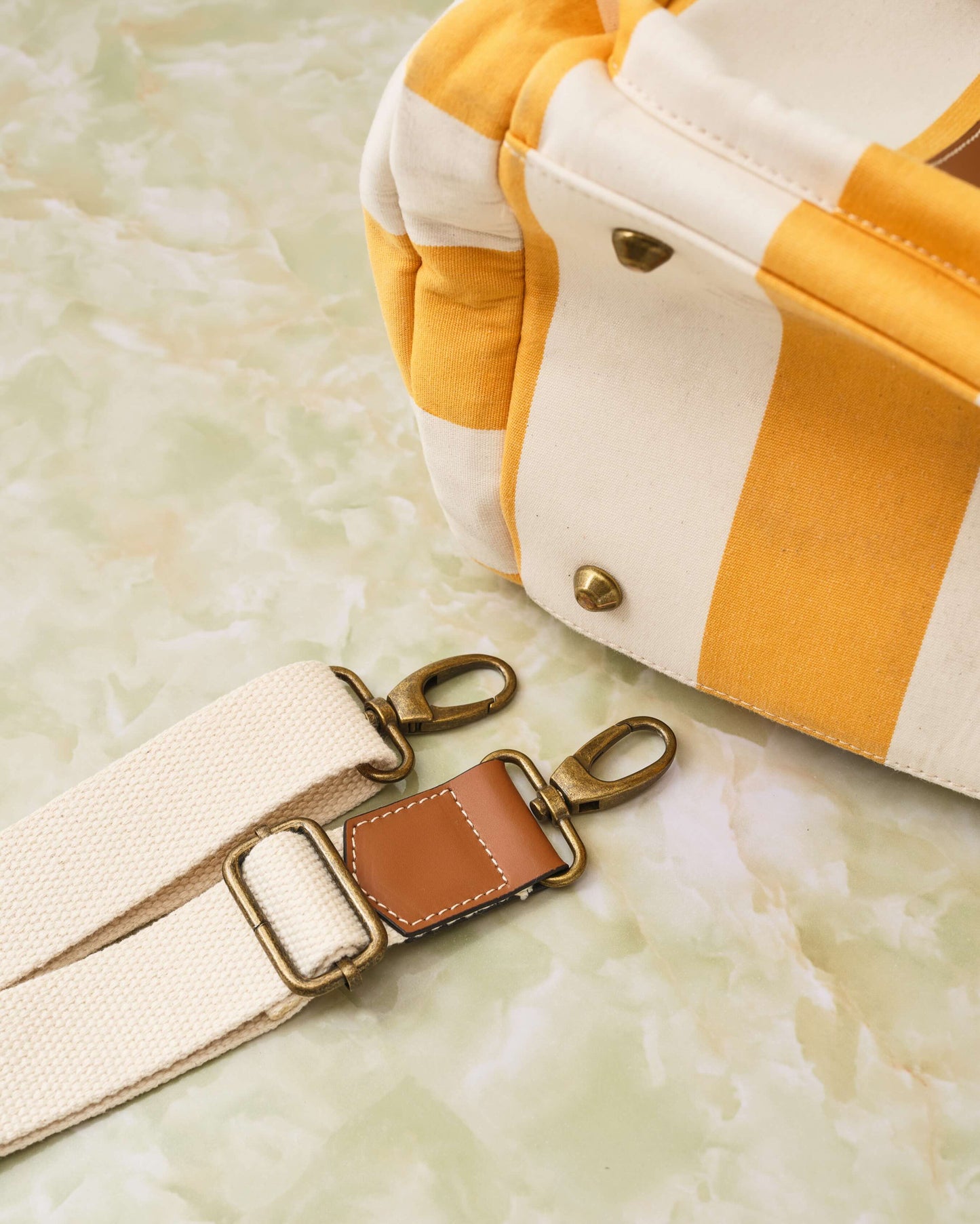 Duffel Bag -Lemon stripe-