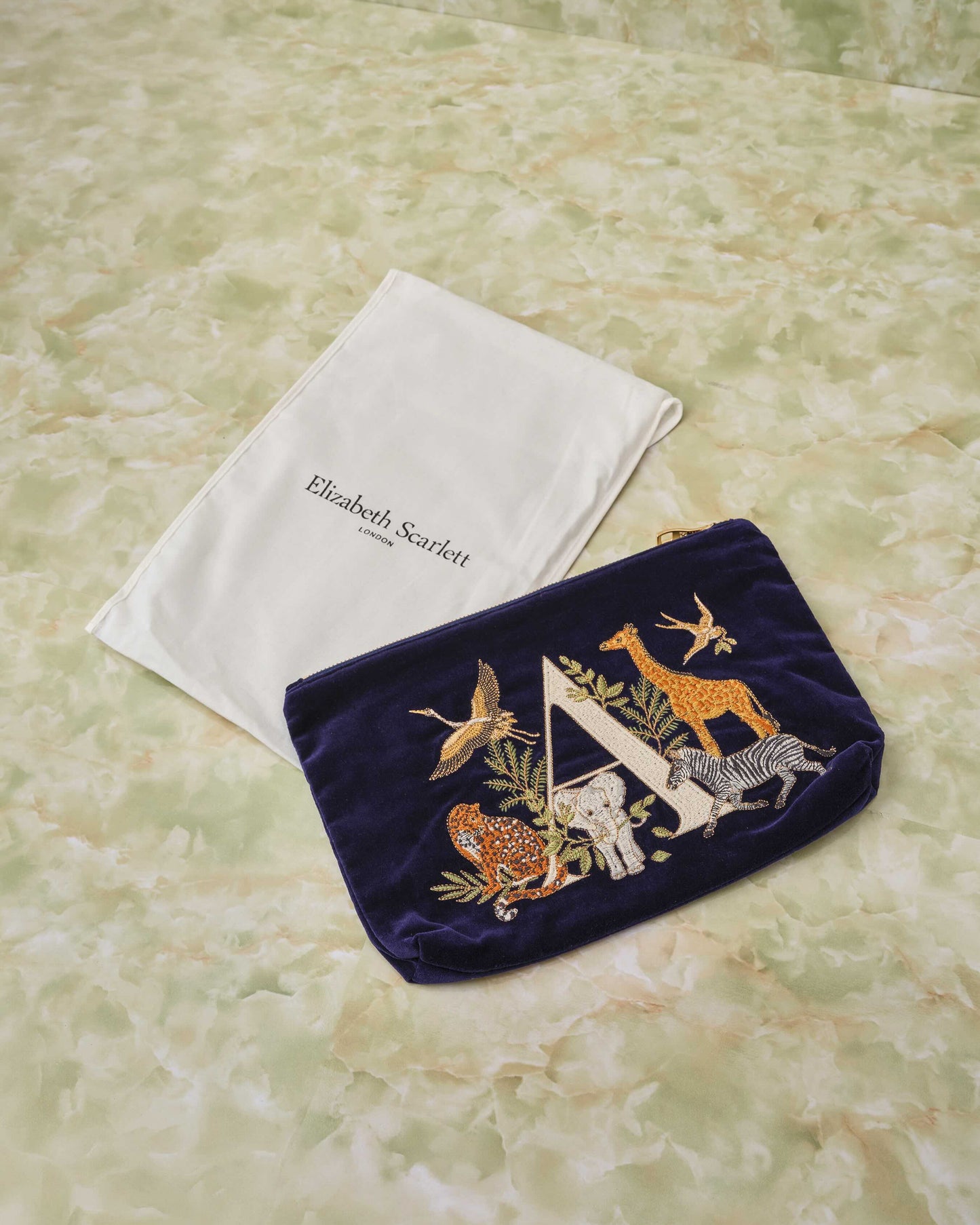 Safari Alphabet Pouch - A -