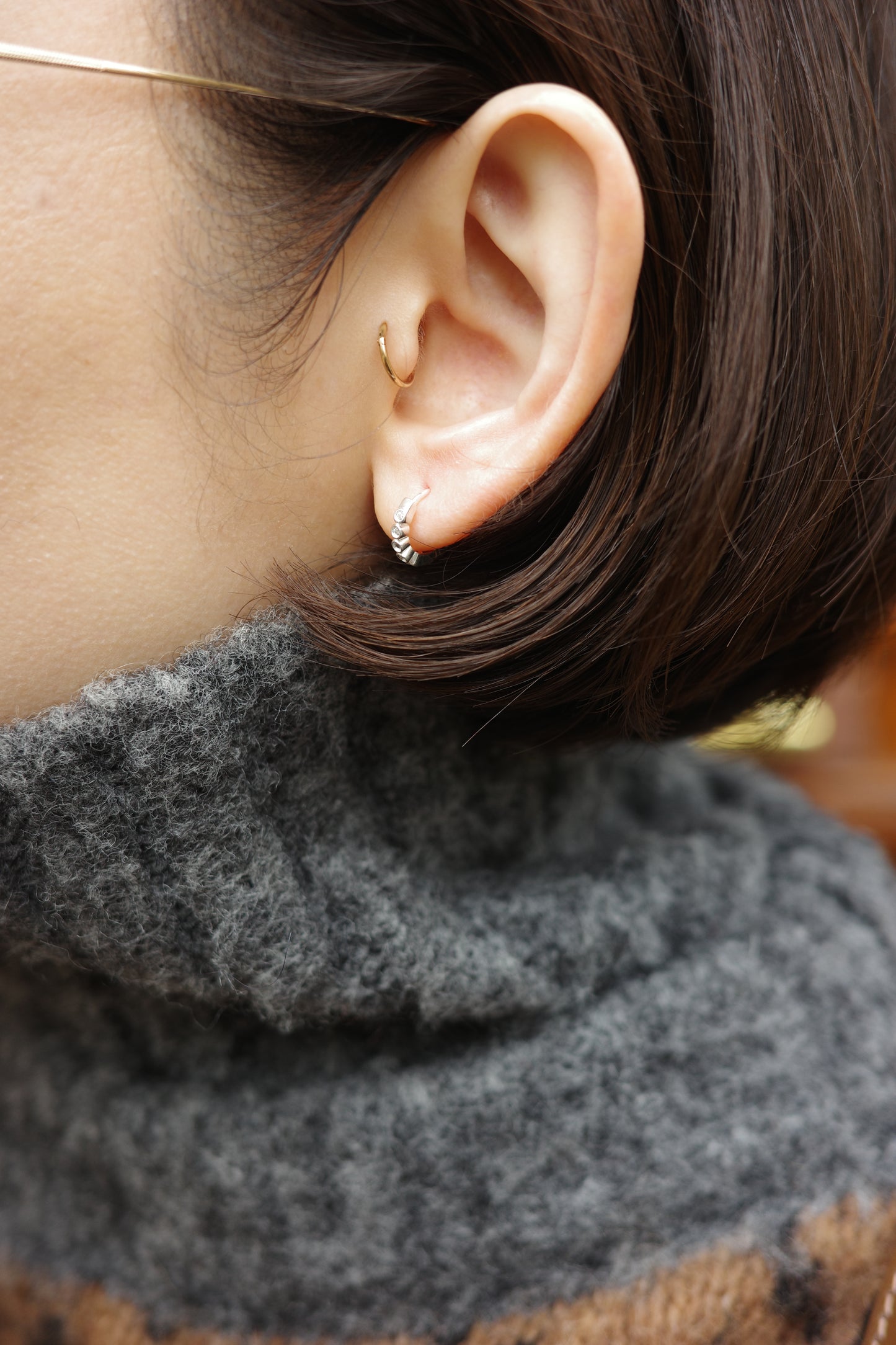 ODA MINI HOOPS SILVER