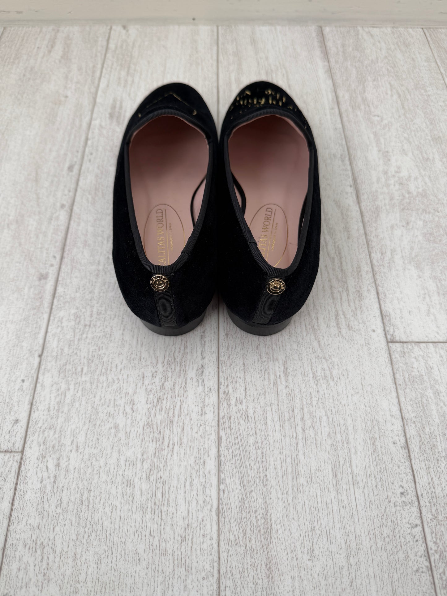 LOAFERS BLACK VELVET, CALITAS HANDWRITING  (Sample Sale)