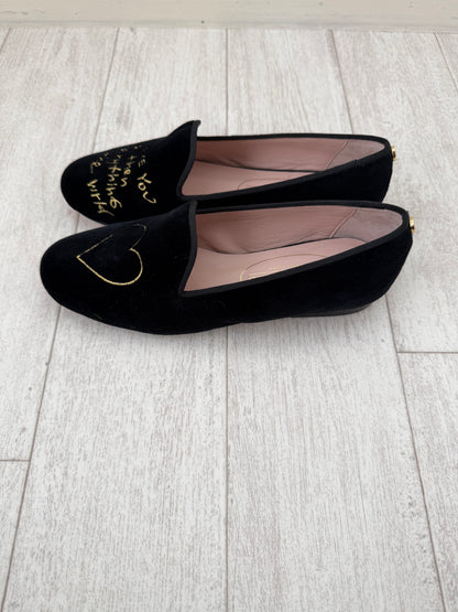 LOAFERS BLACK VELVET, CALITAS HANDWRITING  (Sample Sale)