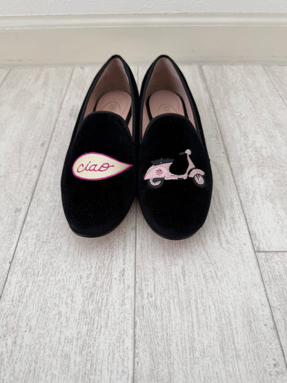 LOAFERS BLACK VELVET, VESPA CIAO (Sample Sale)