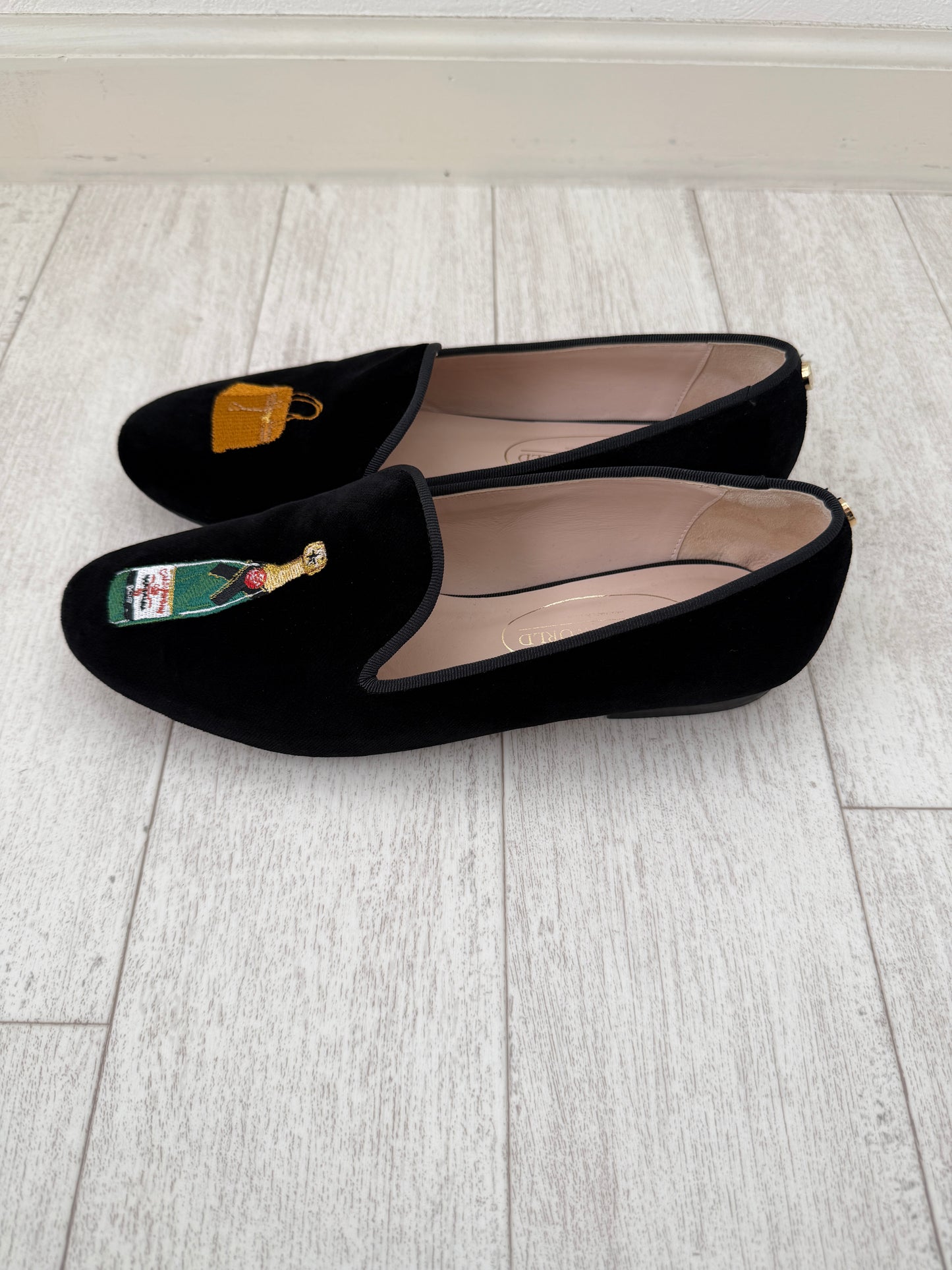 LOAFERS BLACK VELVET, BIRKIN AND CHAMPAGNE(Sample Sale)