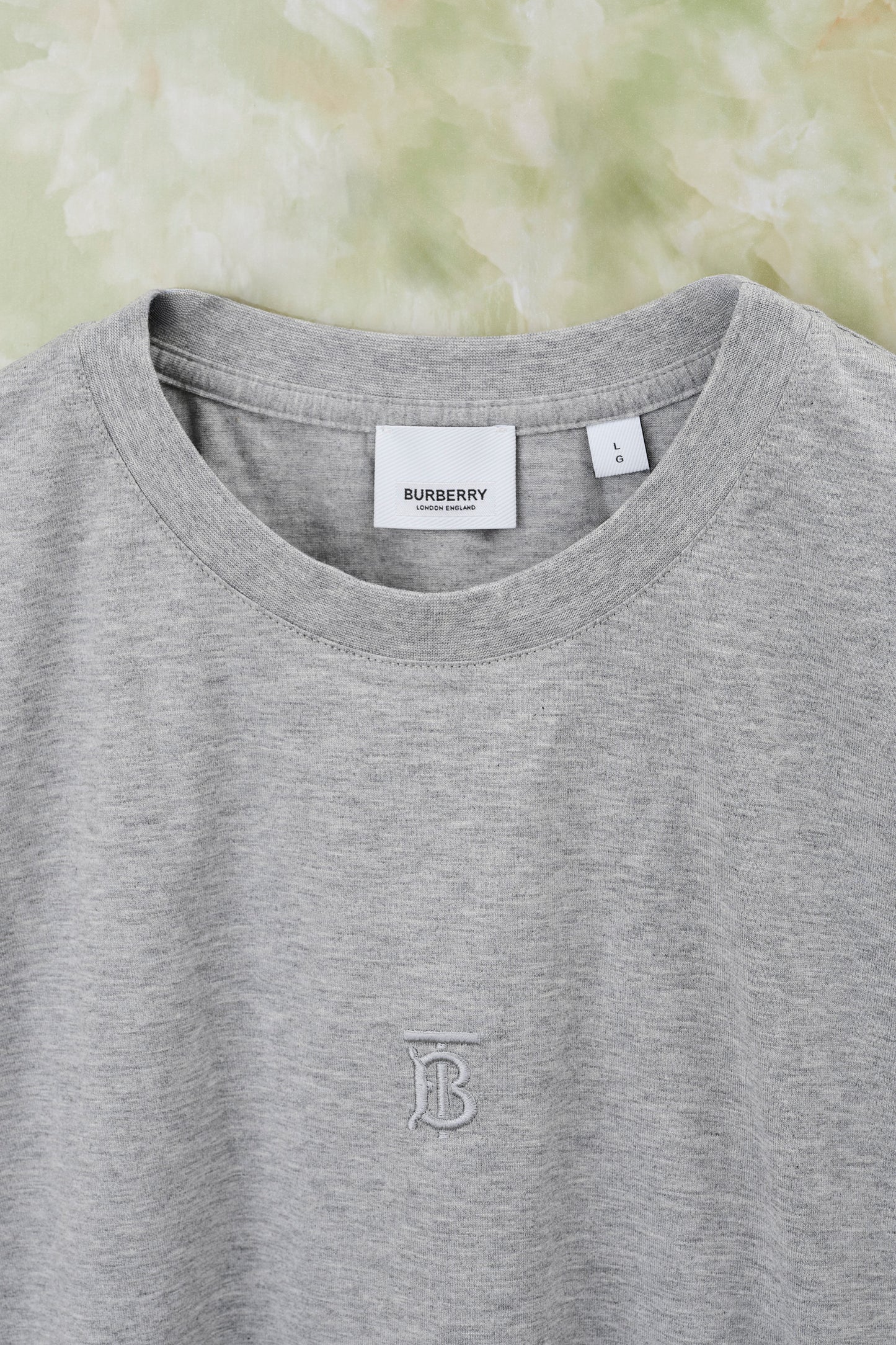 BURBERRY　ロゴＴシャツ　グレー　サイズ【Ｌ】