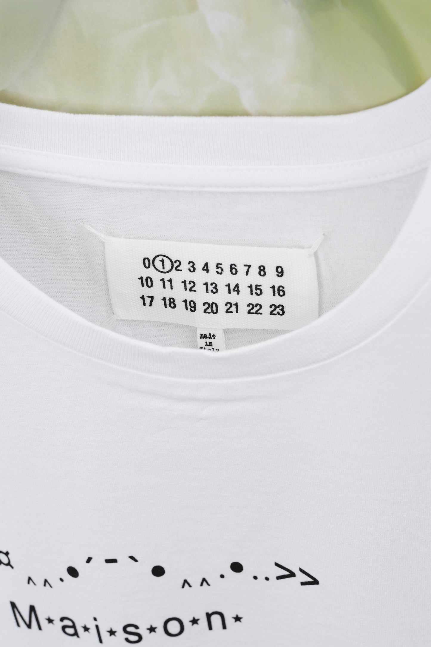 メゾンマルジェラ　Tシャツ　ホワイト　サイズ【XS】