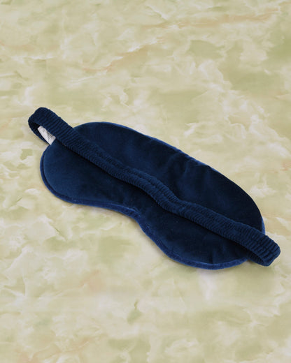 Baby Elephant Conservation Navy Velvet Eye Mask