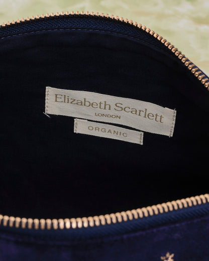 Capricorn Navy Velvet Everyday Pouch