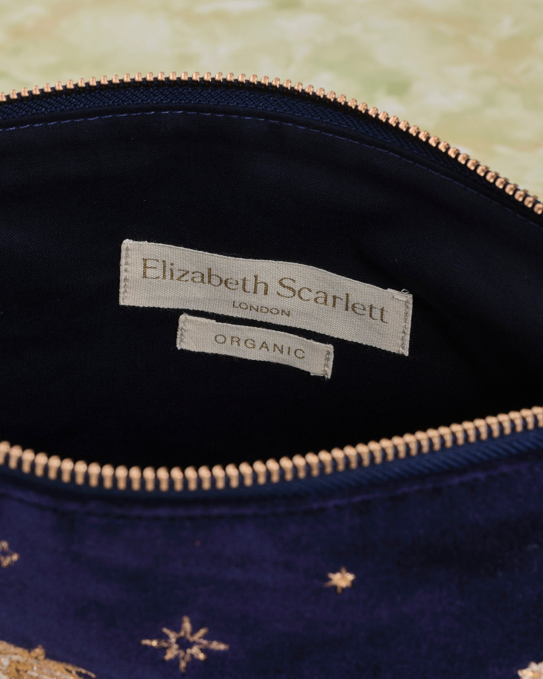 Leo（獅子座） Navy Velvet Everyday Pouch – La Fine Bouche online store