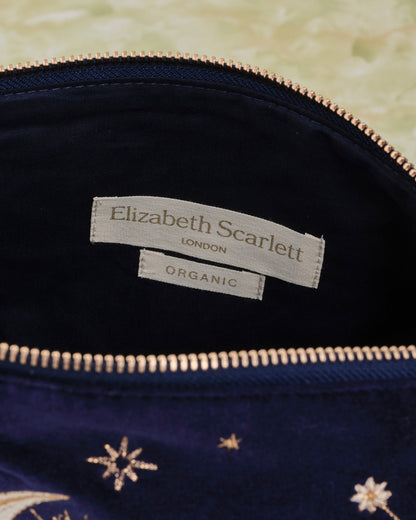 Virgo Navy Velvet Everyday Pouch
