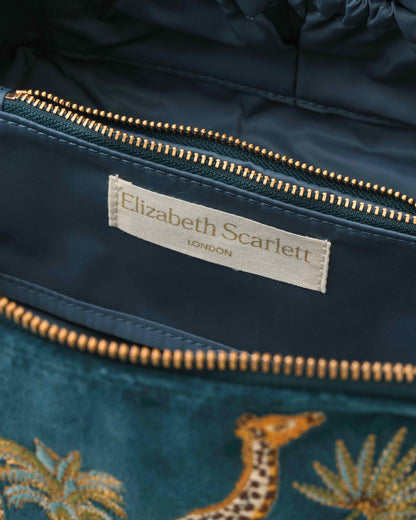 Rich Blue Makeup Bag -Giraffe-