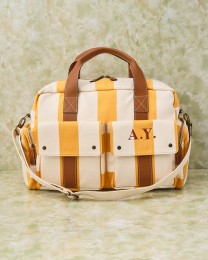 Duffel Bag -Lemon stripe-