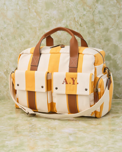 Duffel Bag -Lemon stripe-