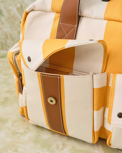 Duffel Bag -Lemon stripe-