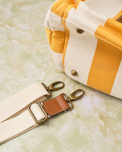 Duffel Bag -Lemon stripe-