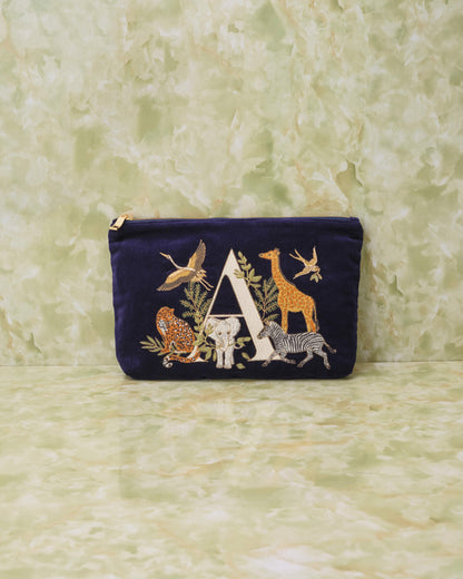 Safari Alphabet Pouch - A -