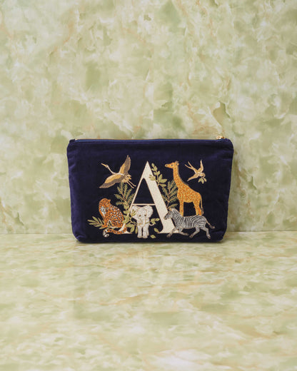 Safari Alphabet Pouch - A -