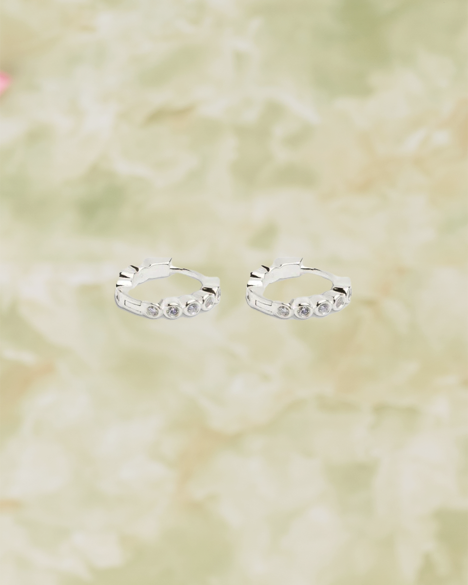 ODA MINI HOOPS SILVER