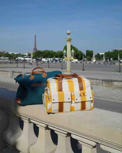 Duffel Bag -Lemon stripe-