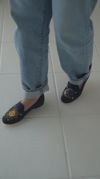LOAFERS -GOLD SUN &SILVER MOON-